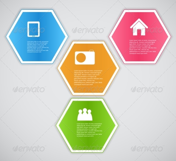 Infographic Template Business Vector Illustration - Web Technology