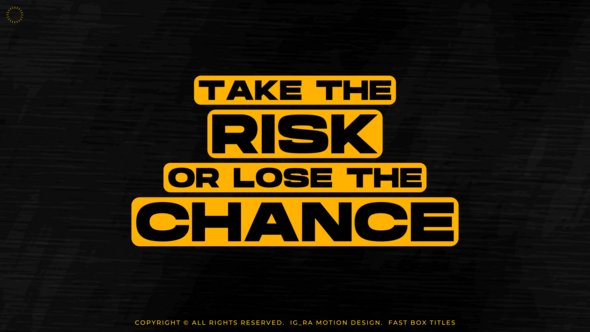 Fast Box Titles Titles template preview