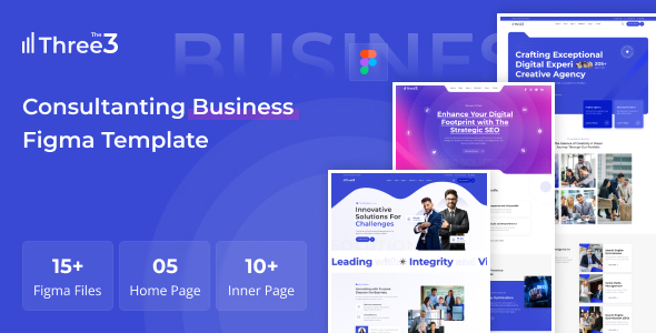 The3 - Business Consulting Figma Template