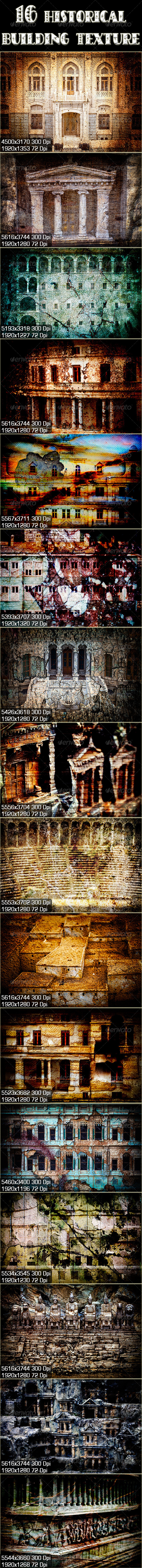16 Historical Buildings - Miscellaneous Backgrounds