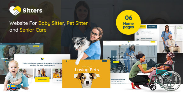 Sitters - Baby Sitter, Pet Sitter and Senior Care HTML5 Template