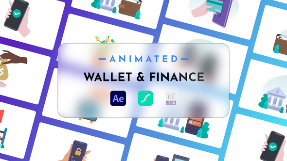 Wallet & Finance Animated Pack Elements template preview