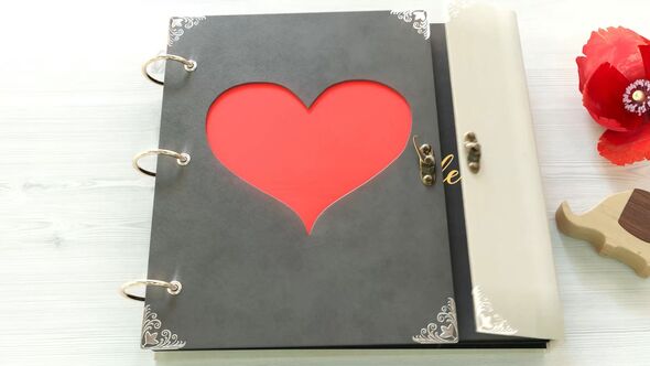 Valentine Love Photo Album Video Displays template preview