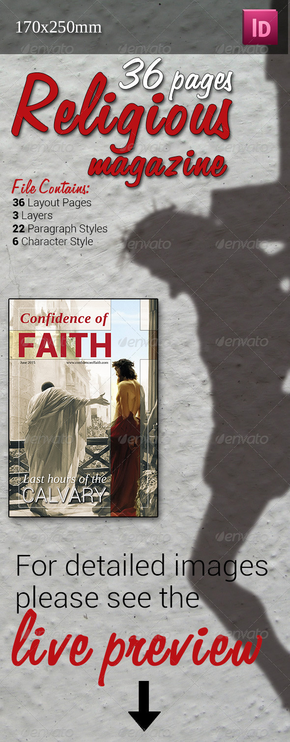 36 Pages Religious Magazine - Magazines Print Templates