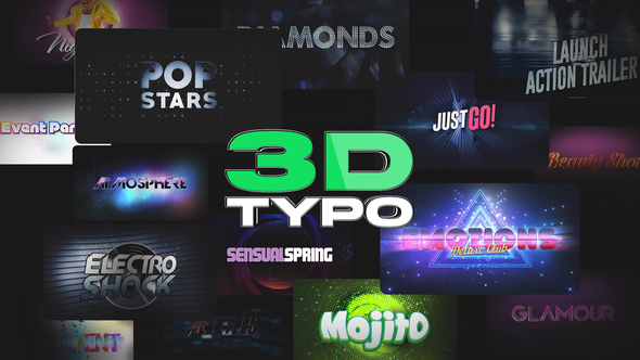 3D Titles. Vol. 2 Titles template preview