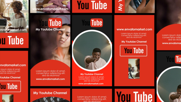 Youtube Shorts Premiere Pro template preview