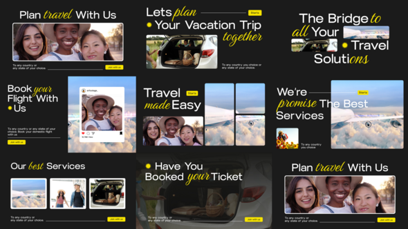 Travel Promo Openers template preview