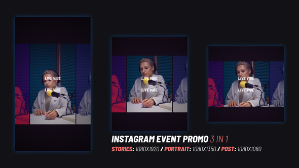 Instagram Event Promo Openers template preview