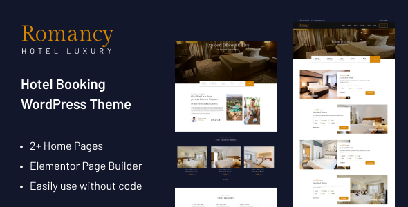 Romancy - Hotel Booking WordPress Theme