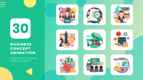 Business Concept Animation Vol.2 | After Effects Elements template preview
