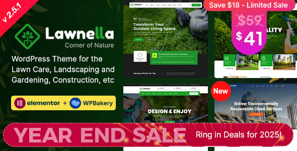 Lawnella - Gardening & Landscaping WordPress Theme