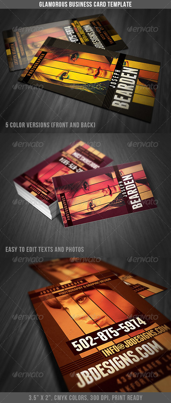 Glamorous Business Card - Creative Business Cards