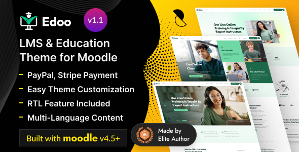 Edoo – Live Training Courses LMS Theme for Moodle