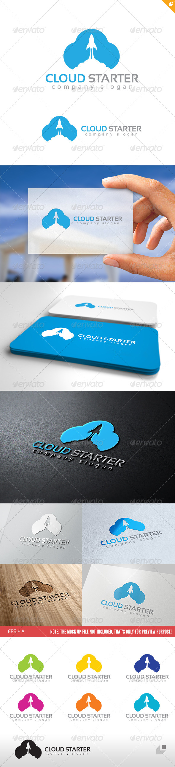 Cloud Starter Logo - Nature Logo Templates