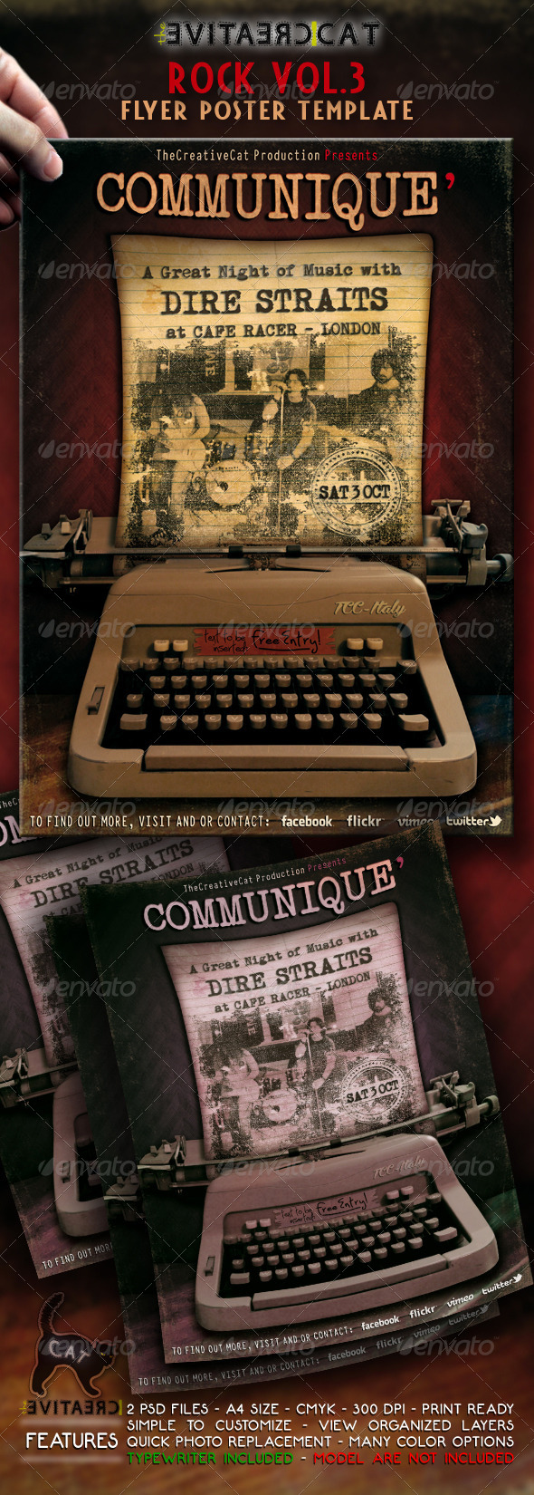 Rock Flyer/Poster Vol.3 - Events Flyers