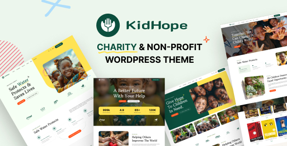 KidHope - Charity & Non-Profit WordPress Theme