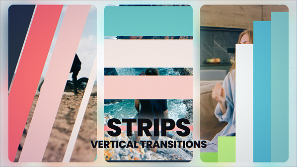 Strips Transitions Elements template preview