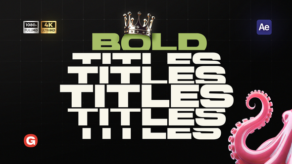 Titles Bold Text Titles template preview