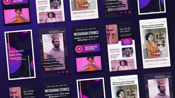 Instagram Stories Vertical Magenta Violet Product Promo template preview
