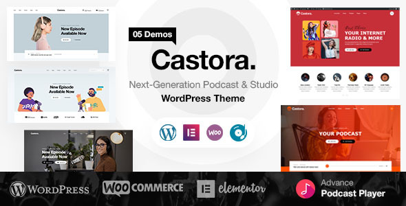 Castora - Podcast WordPress Theme