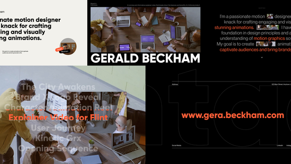 Portfolio Promo Openers template preview