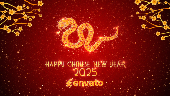 Chinese New Year Greetings 2025 Openers template preview