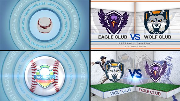 Baseball VS 2 Logo Stings template preview