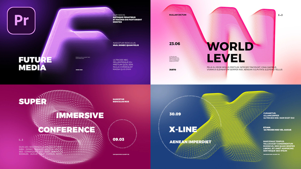 3D Letter - Text Animation Premiere Pro template preview