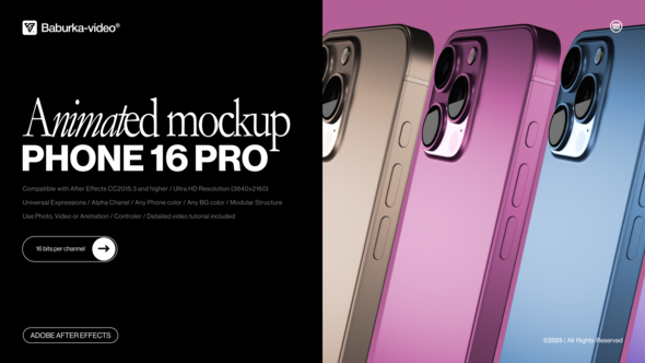 Animated Mockup | Phone 16 Pro Product Promo template preview