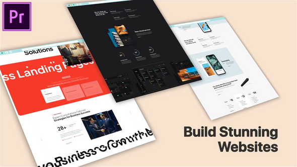 Web Site Promo MOGRT for Premier Pro Premiere Pro template preview