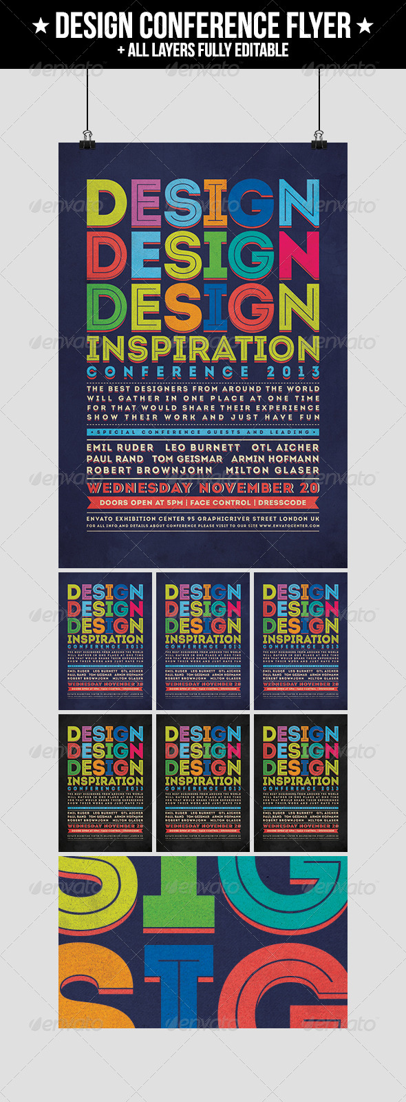 Design Conference Flyer - Events Flyers