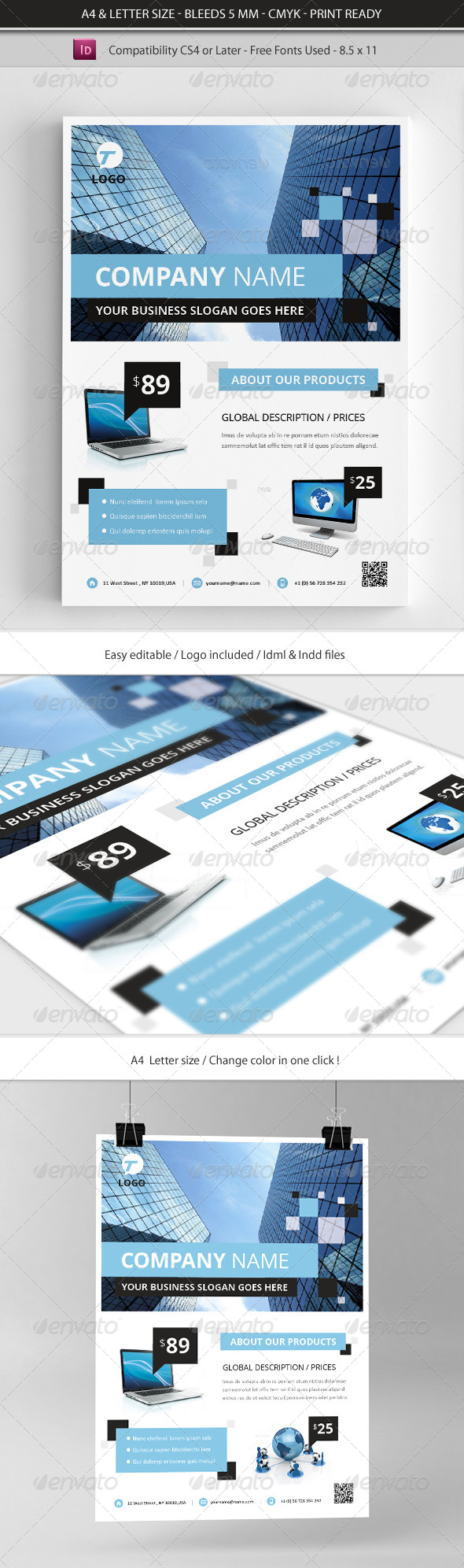 Corporate & Business Commerce Flyer Template - Commerce Flyers