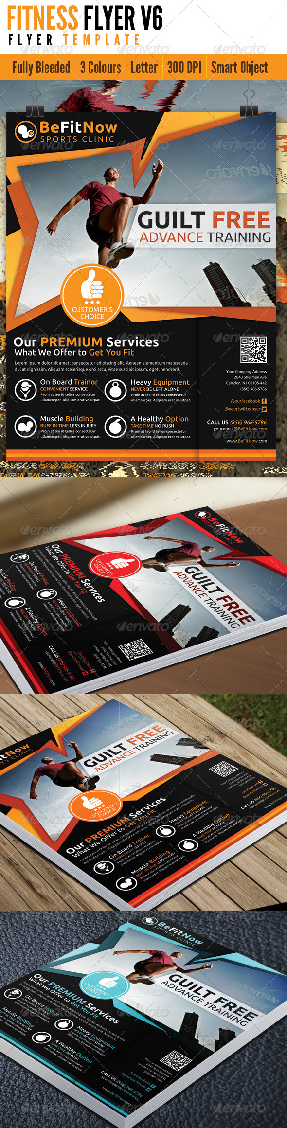 Fitness Flyer V6 - Flyers Print Templates