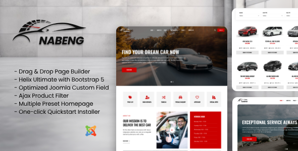 Nabeng – Car Directory with Ajax Filter Joomla Templates