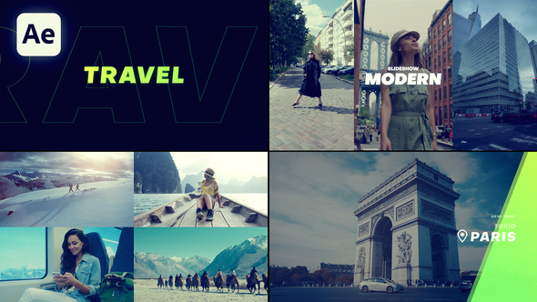 Slideshow - Travel Slideshow Openers template preview