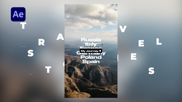 Travel Stories Titles template preview