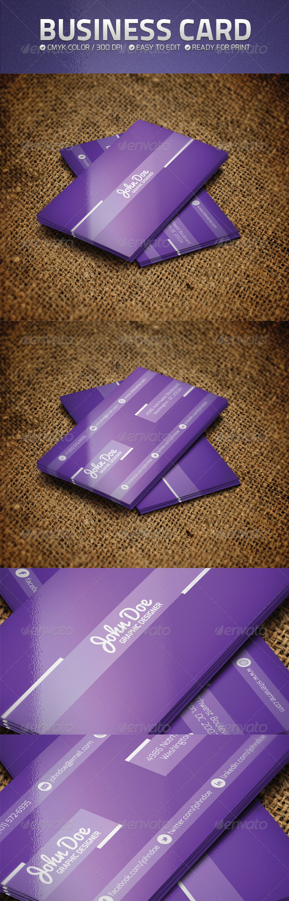 Business Card Set - Business Cards Print Templates
