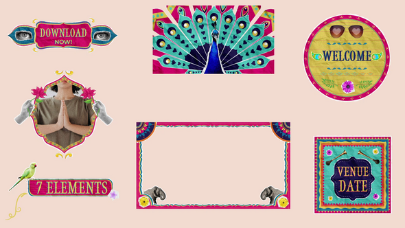 Indian Contemporary Style Elements Elements template preview