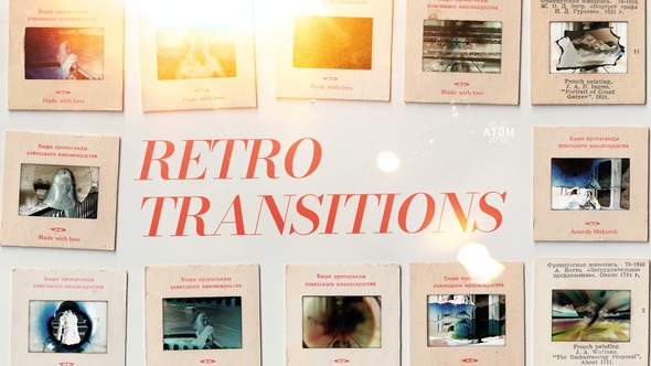Retro Vibes Transition Bundle | Premiere Pro Premiere Pro template preview
