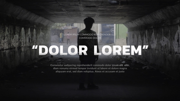 Film Credits titles Video Displays template preview