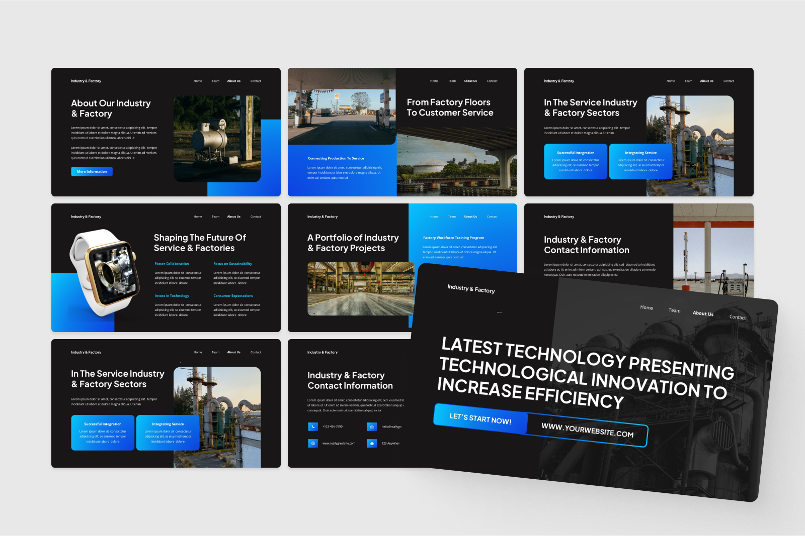Industry & Factory Presentation Keynote, Presentation Templates ...