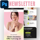 Skincare Products Sale E-newsletter PSD Template 