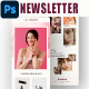 Beauty Products E-newsletter PSD Template 