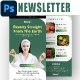 Natural Beauty Products E-newsletter PSD Template 