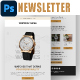 Watch Brand E-newsletter PSD Template 