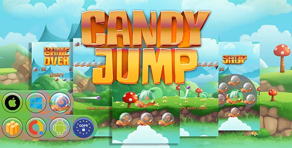 Candy Jump Game Template