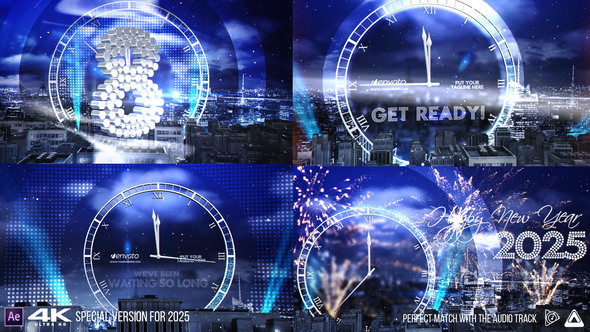 New Year Eve Countdown 2025 Openers template preview