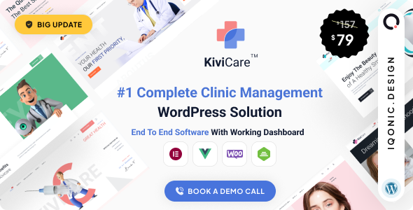 KiviCare(TM) - Medical Clinic & Patient Management WordPress Solution