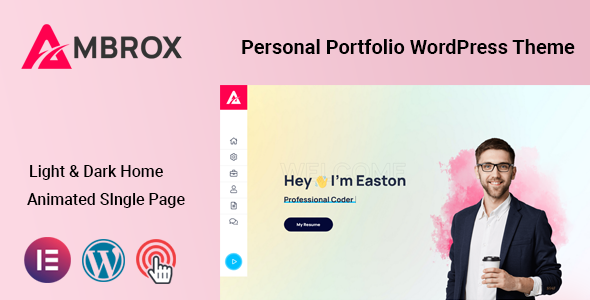 Ambrox - Personal Portfolio WordPress