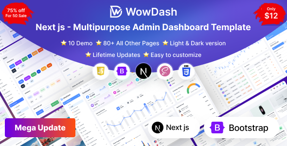 WowDash - Next JS - Admin Dashboard Template Multipurpose